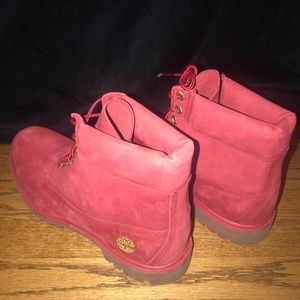 Brand new red timberland boots